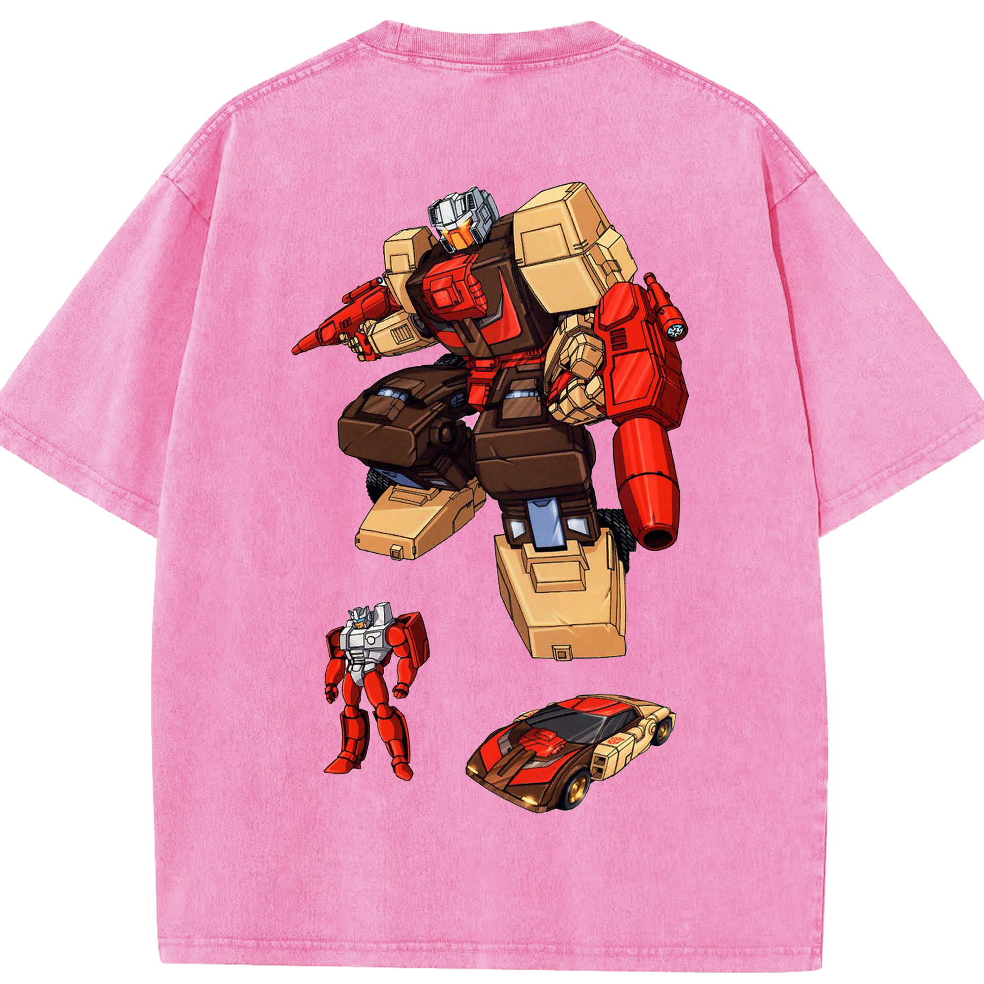（画像用）  綿100% ヴィンテージ風 半袖Tシャツ（背面プリント）